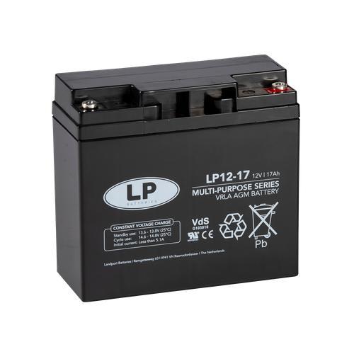 Landport (LP) VRLA-LP accu 12 volt 17.0 ah LP12-17 T12 VDS, Computers en Software, Noodvoedingen (UPS), Nieuw, Ophalen of Verzenden