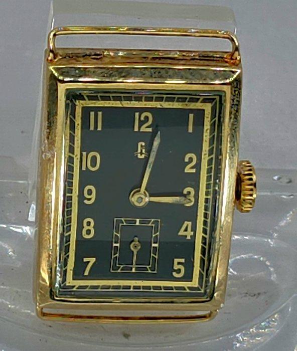 Uhrenfabrik A.G. Glashütte - 14K Goldarmbanduhr. - Rechteck, Sieraden, Tassen en Uiterlijk, Horloges | Heren