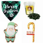 Honden kerst pakket Merry Christmas groen, Dieren en Toebehoren, Verzenden, Nieuw