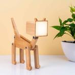 Wooden Cat Table Lamp Nala, Huis en Inrichting, Verzenden, Nieuw