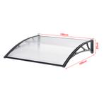 [en.casa] Deurluifel Mellerud afdak 150x100 cm transparant e, Verzenden, Nieuw