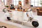 Extravagante barkast SCOOTER 250cm witte retro console, Ophalen of Verzenden, Nieuw