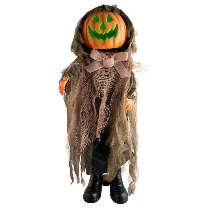 Animatronic Halloween Decoratie Pompoen Pop 90 Cm Licht, Kinderen en Baby's, Speelgoed | Poppen, Overige typen, Nieuw, Verzenden