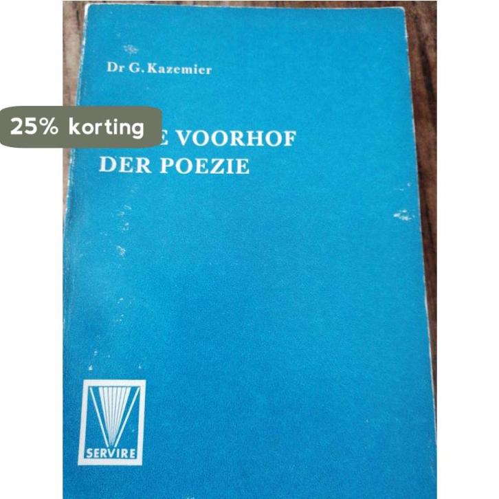 In de voorhof der poezie 9789060771358 Kazemier, Boeken, Overige Boeken, Gelezen, Verzenden