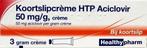 Healthypharm Koortslip creme aciclovir 3 gram, Verzenden, Nieuw