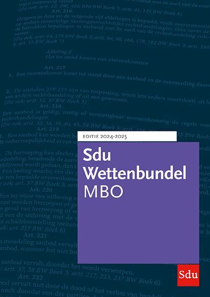 Sdu Wettenbundel MBO Editie 2024 2025 9789012409735, Boeken, Studieboeken en Cursussen, Zo goed als nieuw, Verzenden