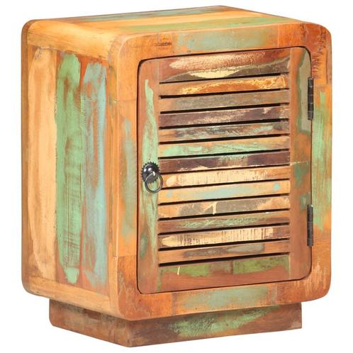 vidaXL Nachtkastje 40x30x50 cm massief gerecycled hout, Huis en Inrichting, Slaapkamer | Nachtkastjes, Nieuw, Minder dan 45 cm
