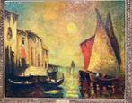 François Maury (1861-1933) - Venise, coucher de soleil sur