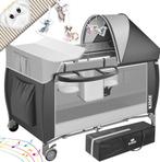 KIDIZ® 3in1 Babybedje - Campingbedje - Ledikant  - Grijs, Kinderen en Baby's, Verzenden, Nieuw