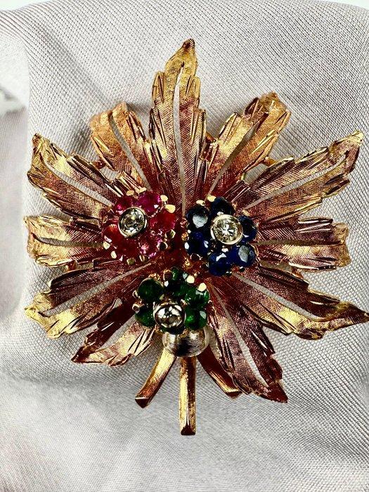 Broche - 18 karaat Roségoud, Sieraden, Tassen en Uiterlijk, Antieke sieraden