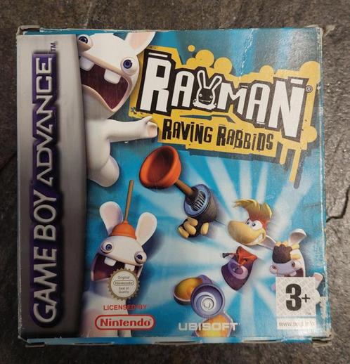 Rayman Raving Rabbids (Gameboy Advance tweedehands game), Spelcomputers en Games, Games | Nintendo Game Boy, Zo goed als nieuw