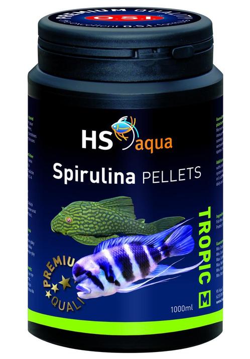 HS Aqua Spirulina Pellets M 1000 ml., Dieren en Toebehoren, Vissen | Aquaria en Toebehoren, Nieuw, Ophalen of Verzenden