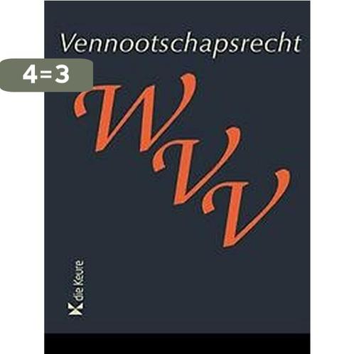 Vennootschapsrecht / Blauwe wetboeken 9789048638956, Boeken, Wetenschap, Gelezen, Verzenden