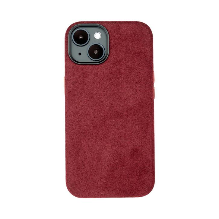iPhone 14 - Alcantara Case | Ruby Red, Telecommunicatie, Mobiele telefoons | Hoesjes en Frontjes | Apple iPhone, Nieuw, Hoesje of Tasje