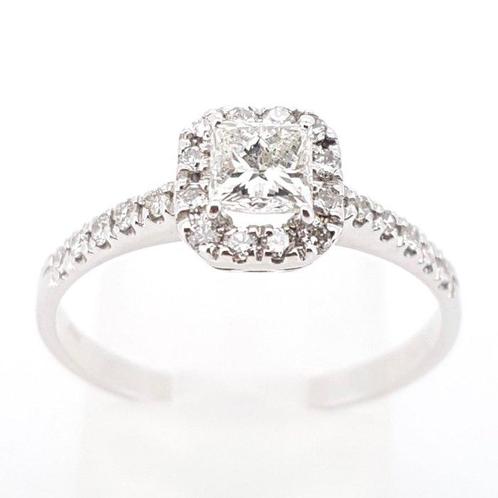 Ring - 18 karaat Witgoud - 0.76ct. tw. Diamant (Natuurlijk), Sieraden, Tassen en Uiterlijk, Ringen