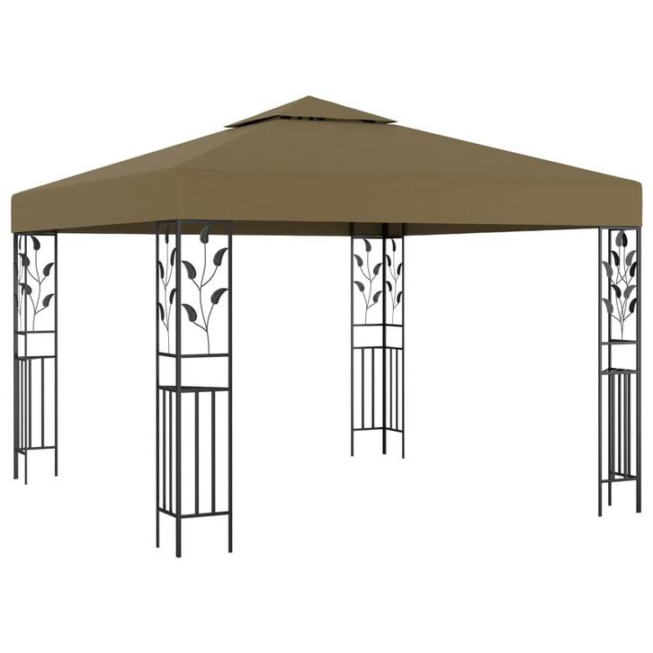 vidaXL Prieel 180 g/m² 3x3 m taupe, Tuin en Terras, Partytenten, Nieuw, Verzenden