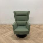 Kinnarps Apollo Relax fauteuil met draaiplateau, groen, Huis en Inrichting, Fauteuils, Ophalen of Verzenden, Gebruikt, Stof