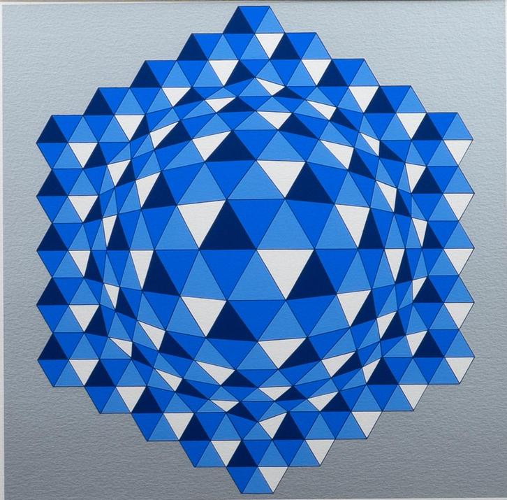 Victor Vasarely (1906-1997), Compositie, Antiek en Kunst, Kunst | Schilderijen | Modern