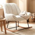 *WOONWINKEL* Schommelstoel Beige Stof, Huis en Inrichting, Fauteuils, Verzenden, Nieuw, Stof