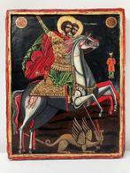 Icoon - Sint Joris en Sint Demetrius - Hout -