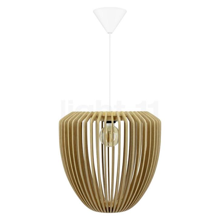 Umage Clava Wood Hanglamp, plafondkapje conisch - plafondkap, Huis en Inrichting, Lampen | Hanglampen, Nieuw, Verzenden