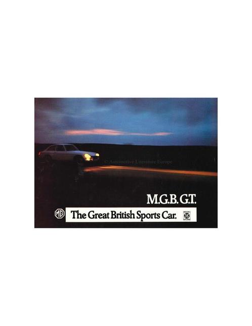 1966 MG MGB GT BROCHURE NEDERLANDS, Boeken, Auto's | Folders en Tijdschriften