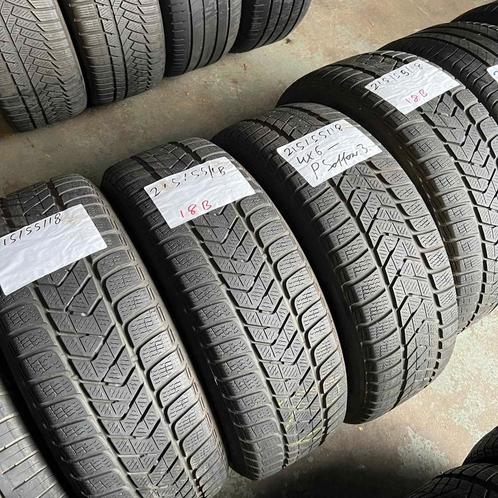 4 x Pirelli Sottozero 3 215-55-18 Winterbanden 6mm, Auto-onderdelen, Banden en Velgen, 18 inch, Winterbanden, 215 mm, Personenwagen