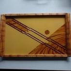 ART DECO - Dienblad - Hout, glas