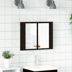 vidaXL Badkamerkast spiegel LED 60x12x45 cm bewerkt hout, Huis en Inrichting, Verzenden, Nieuw