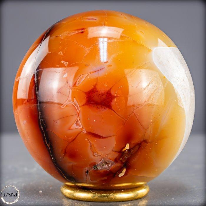 Het hart van het vuur: Carneoolbol als een kunstwerk van de, Antiek en Kunst, Curiosa en Brocante