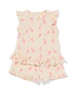 HEMA Newborn kledingset badstof eenden ecru, Verzenden, Nieuw