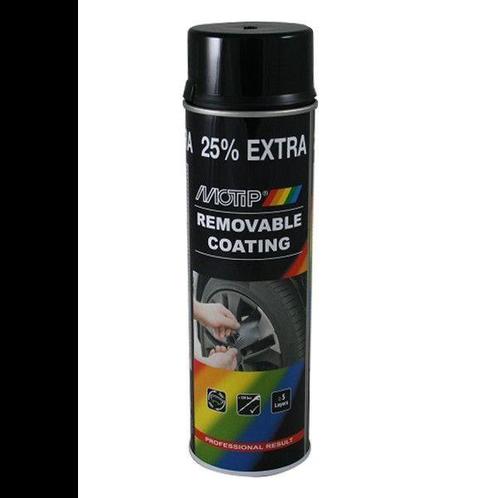 Motip Removable Coating Zwart Glans 500 ml, Doe-het-zelf en Verbouw, Verf, Beits en Lak, Nieuw, Ophalen of Verzenden