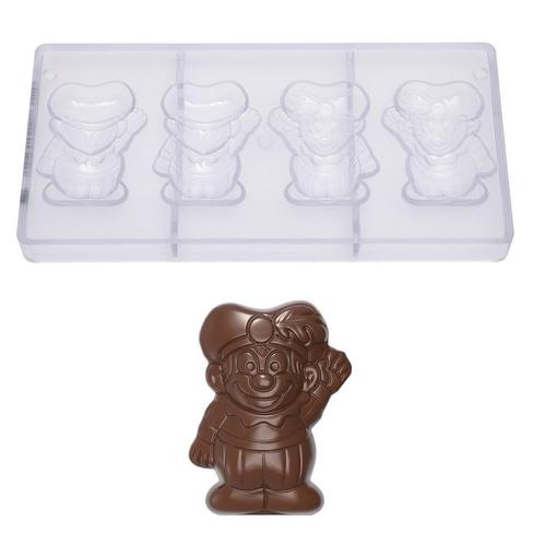 Chocolademal Chocolate World Piet Zwaait (4x) 79x60x18mm, Hobby en Vrije tijd, Taarten en Cupcakes maken, Nieuw, Verzenden