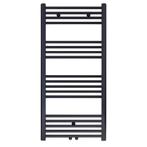 HANDDOEK RADIATOR MIDDEN AANSLUITING ZWART MAT GEBORSTELD..., Doe-het-zelf en Verbouw, Verwarming en Radiatoren, Verzenden, Nieuw
