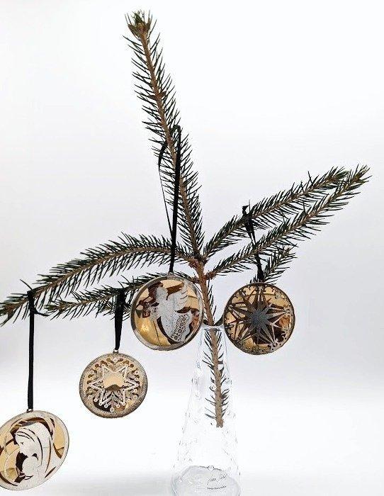 ONEIDA - Kerstdecoratie Oneida Ltd. (4) - Vintage Medaillons, Diversen, Kerst