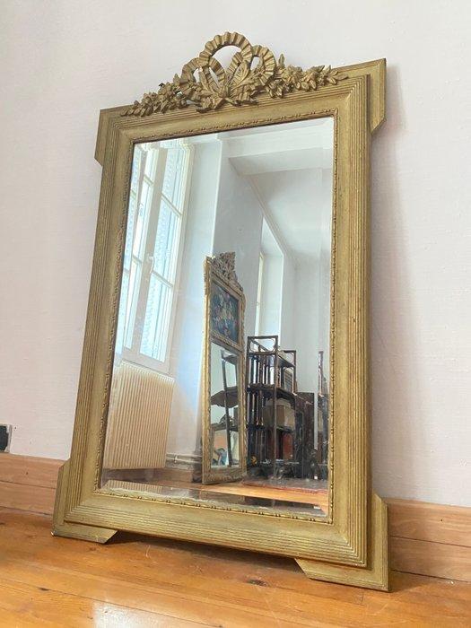 Spiegel - Hout - Frankrijk 19e eeuw - H. 140 cm, Antiek en Kunst, Antiek | Overige Antiek