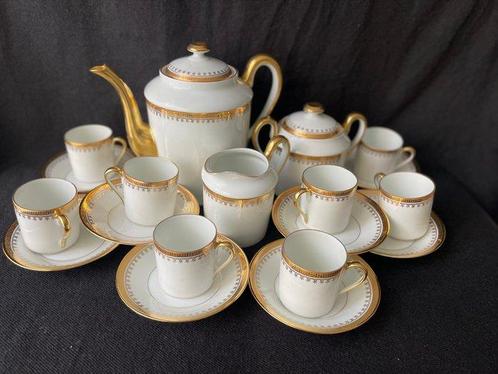 Limoges - Koffieservies (19) - Porselein, Antiek en Kunst, Antiek | Meubels | Tafels