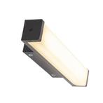 Moderne wandlamp zwart 32cm incl LED IP44 - Cascada, Nieuw, Kunststof, Modern