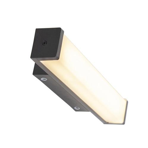 Moderne wandlamp zwart 32cm incl LED IP44 - Cascada, Huis en Inrichting, Lampen | Wandlampen, Nieuw, Kunststof