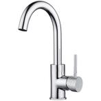 Wiesbaden Ribbd Wastafelkraan met Draaibare Uitloop en, Doe-het-zelf en Verbouw, Sanitair, Ophalen of Verzenden, Nieuw