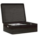 vidaXL Houten kist met deksel&handvatten 40x30x13cm, Huis en Inrichting, Woonaccessoires | Kisten, Verzenden, Nieuw