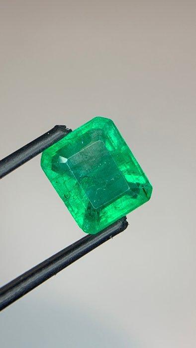 Groen Smaragd - 3.70 ct - nternational Colored Gemstone, Sieraden, Tassen en Uiterlijk, Edelstenen
