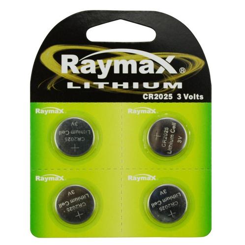 Raymax Lithium knoopcel CR2025 - 3V - 4 stuks - veelzijdi..., Audio, Tv en Foto, Accu's en Batterijen, Nieuw, Ophalen of Verzenden