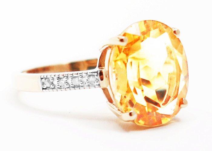 Zonder Minimumprijs - Ring - 14 karaat Geel goud Citrien -, Sieraden, Tassen en Uiterlijk, Ringen