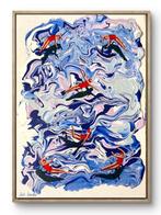 Juli Lampe (XX-XXI) - Swimming Lovers. Flight Balance., Antiek en Kunst, Kunst | Schilderijen | Modern