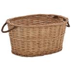 Wilgenhouten Houtmand 56x40cm | 35% Korting | OP = OP, Mand, Nieuw, Ophalen of Verzenden, Ovaal