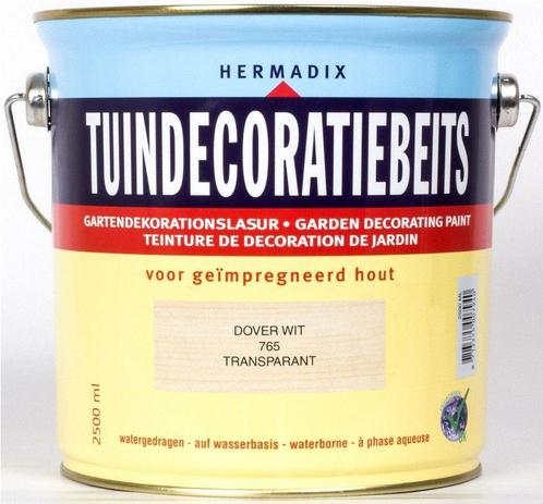 Tuindecoratiebeits 765 dover wit 2500 ml, Doe-het-zelf en Verbouw, Verf, Beits en Lak, Nieuw, Verzenden