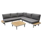 Amore platform hoek loungeset 3 delig latte zand aluminium, Tuin en Terras, Tuinsets en Loungesets, Ophalen of Verzenden, Nieuw