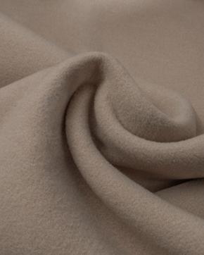 Double Face Polyester Wool Touch Beige, Hobby en Vrije tijd, Stoffen en Lappen, Beige, Nieuw