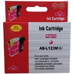 Huismerk Brother LC-123M cartridge magenta, Verzenden, Nieuw, Huismerk